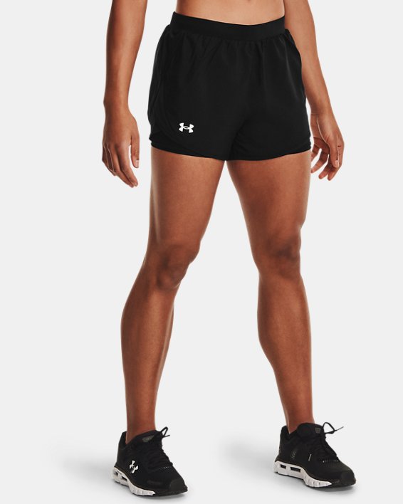 Women's UA Fly By 2.0 2-in-1 Shorts, Black, pdpMainDesktop image number 1